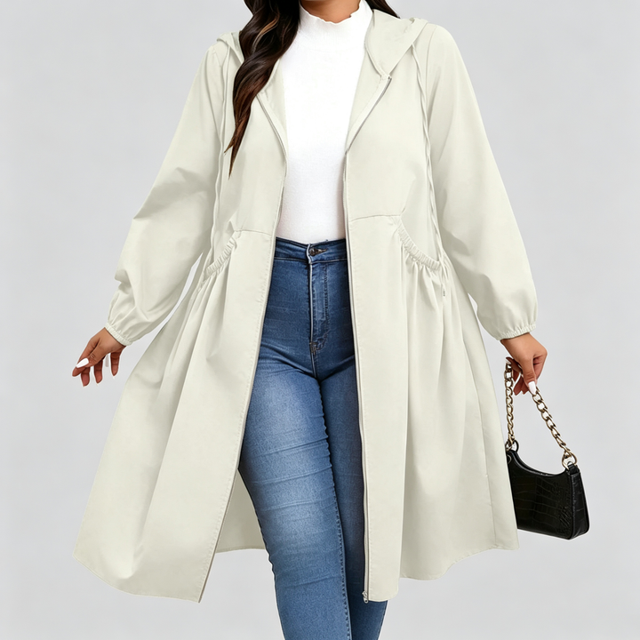 Windmere | Curve Cinch Hooded Windbreaker Coat