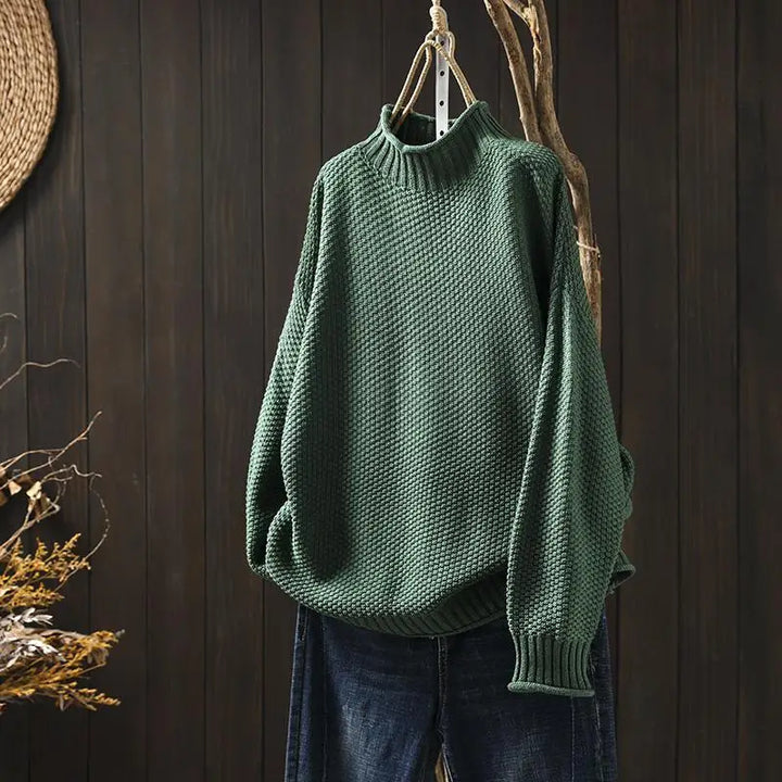 Ruthmere | Mock Neck Knit Sweater