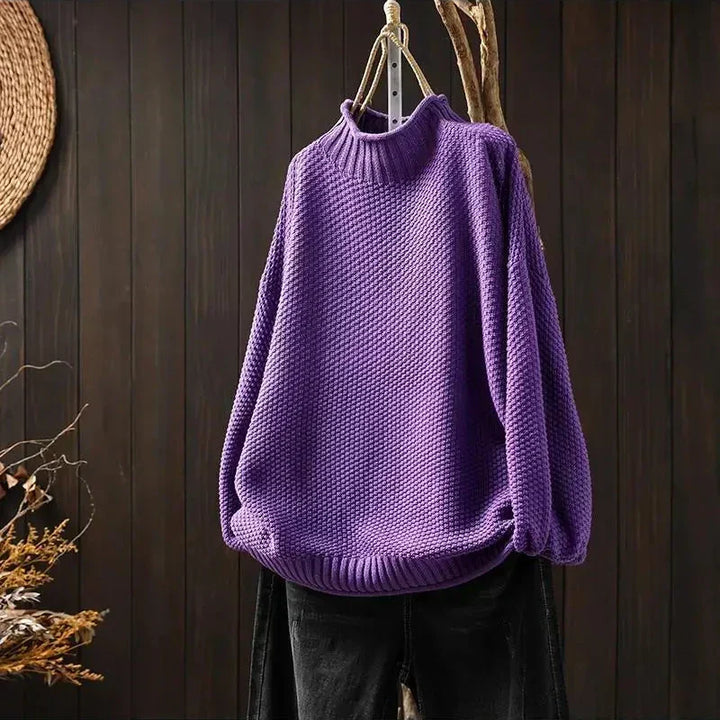 Ruthmere | Mock Neck Knit Sweater