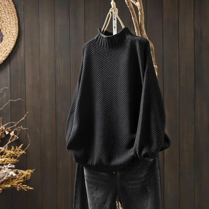 Ruthmere | Mock Neck Knit Sweater