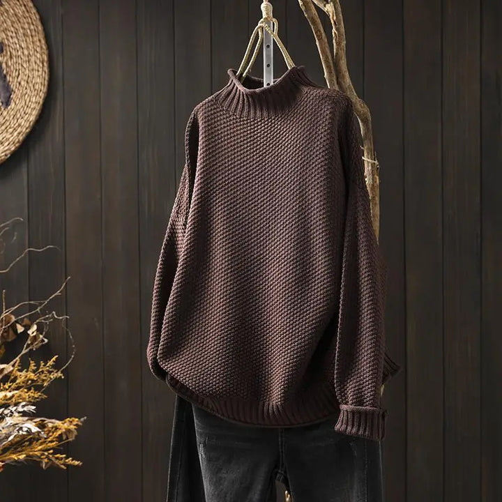 Ruthmere | Mock Neck Knit Sweater