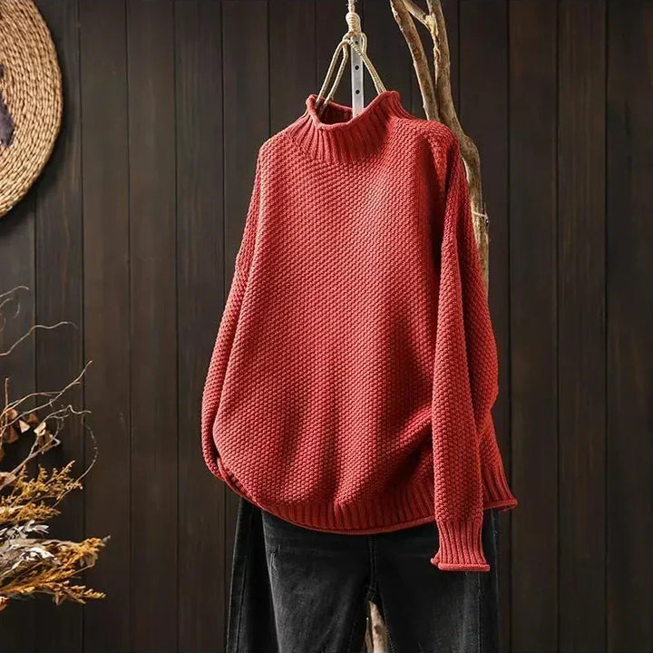 Ruthmere | Mock Neck Knit Sweater