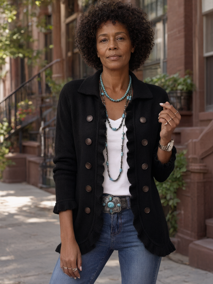 Josephine | Ruffle Cardigan