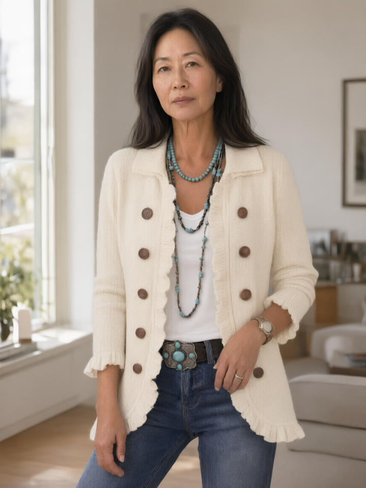Josephine | Ruffle Cardigan