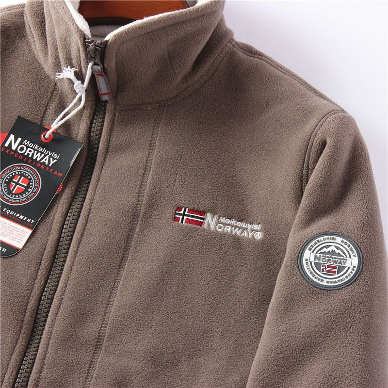 Kestrel fleece jacket Brown — front