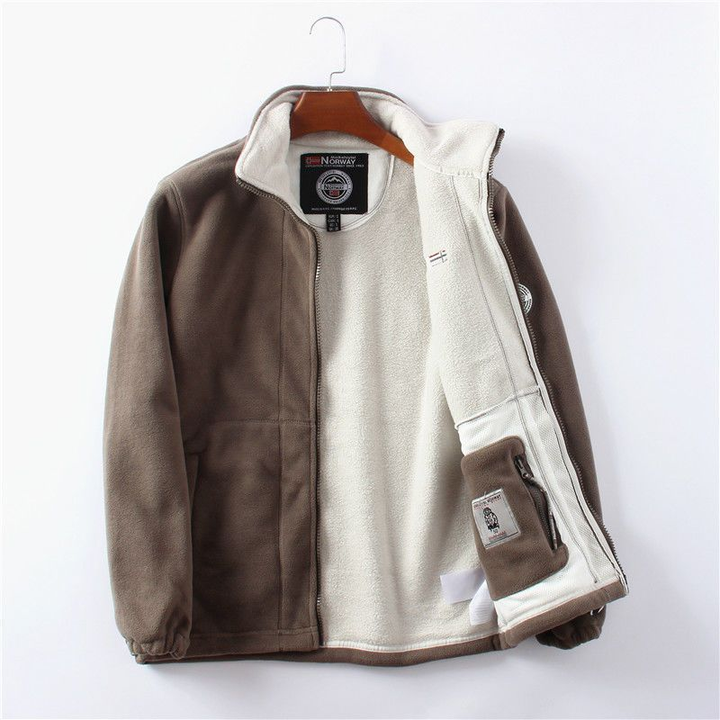 Kestrel fleece jacket Red — flat lay
