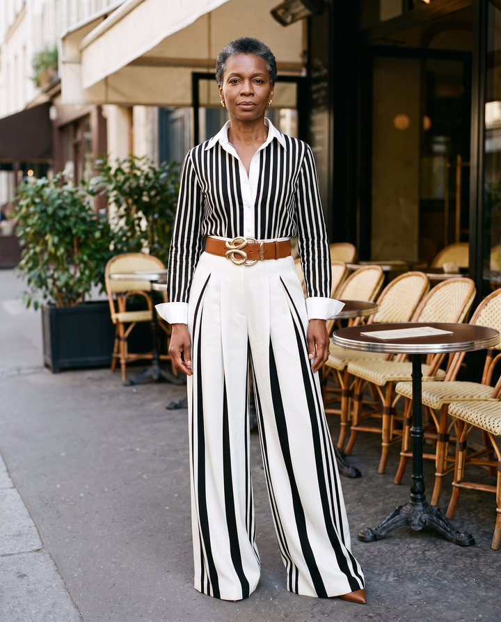 Harper | Striped Two-Piece Set