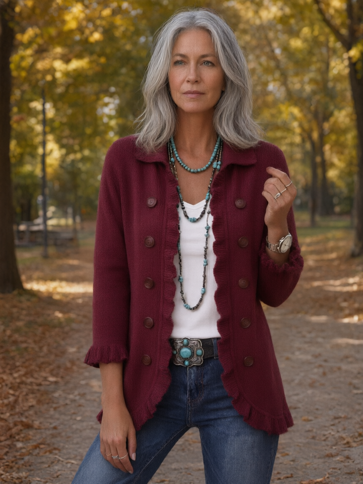Josephine | Ruffle Cardigan